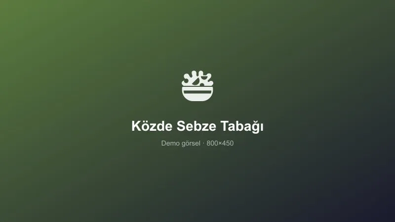 Közde Sebze Tabağı